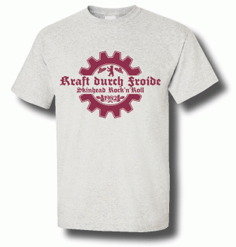 KRAFT DURCH FROIDE - Logo 2018 Shirt grau