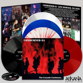 Condemned 84 – The Crusade Continues... Digipack LP + DVD blau 135 Ex.