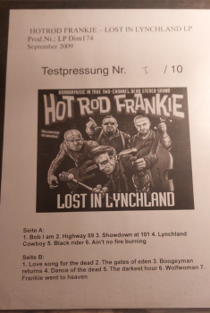 Hot Rod Frankie ‎– Lost In Lynchland LP Testpressung 10 Ex.