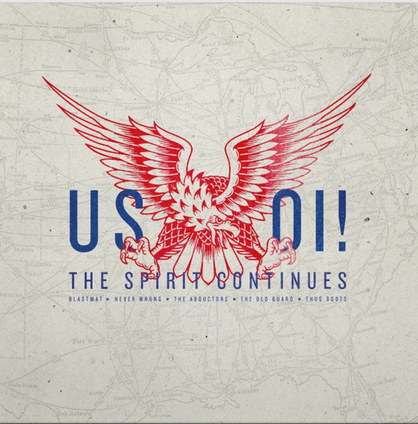 US OI! / THE SPIRIT CONTINUTES LP schwarz 200 Ex. + CD