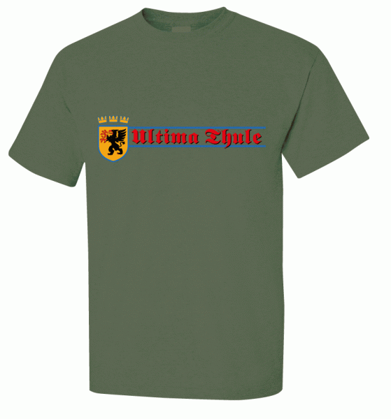 ULTIMA THULE - GREIF klein Motiv 2 T-Shirt - oliv