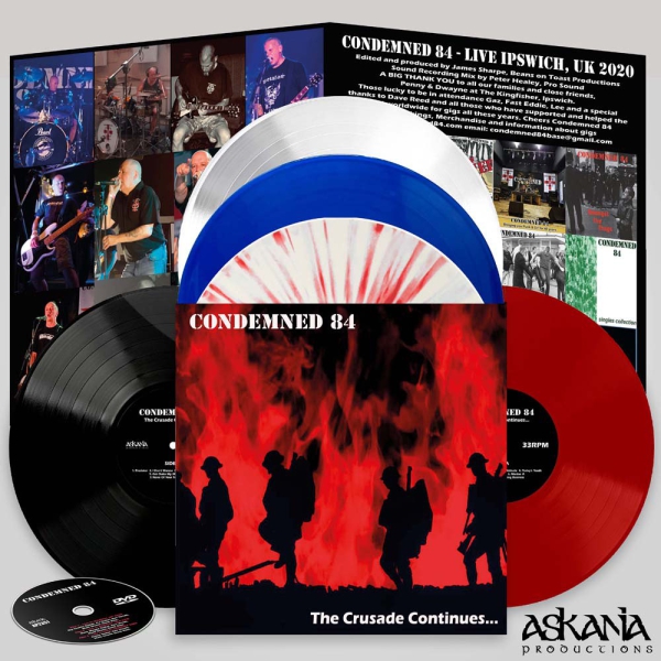 Condemned 84 – The Crusade Continues... Digipack LP + DVD schwarz 300 Ex.