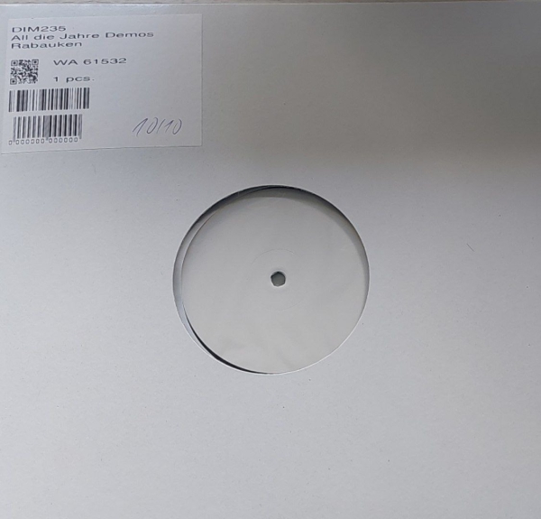 RABAUKEN - ALL DIE JAHRE DEMOS 45' MLP Testpressung 10 Ex.
