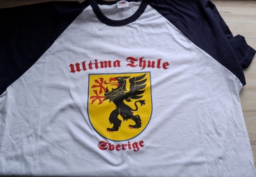 ULTIMA THULE - GREIF Baseball Shirt blau XXL * Einzelstück *
