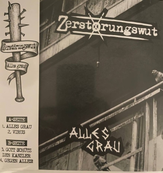 ZERSTÖRUNGSWUT - ALLES GRAU EP blau 53 Ex.