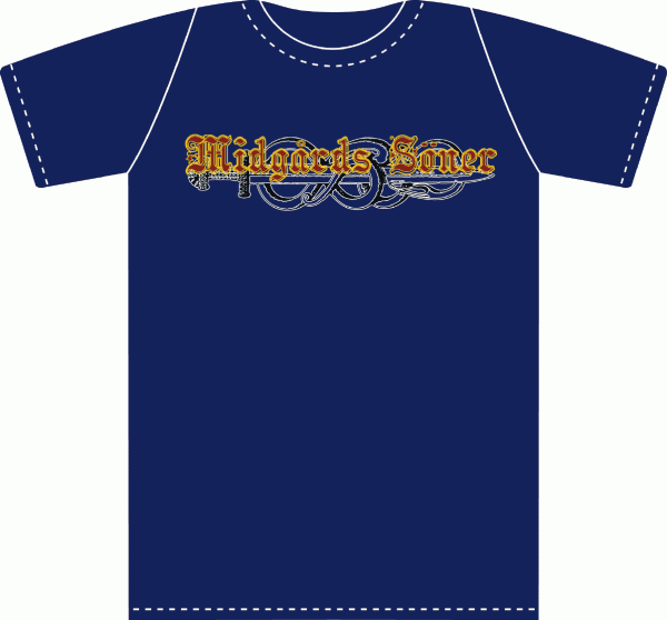 MIDGARDS SÖNER - Svärt T-Shirt, dunkelblau