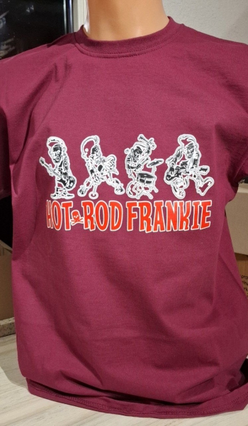 HOTROD FRANKIE - Band T-Shirt bordo XL
