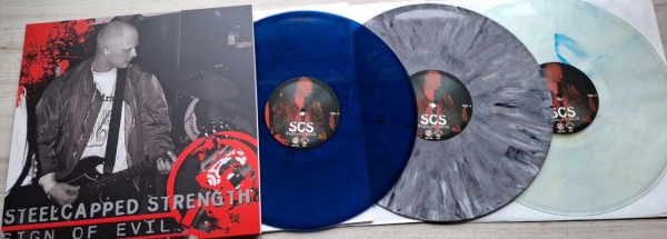 STEELCAPPED STRENGTH - SIGN OF EVIL Vinyljunkie 3 x LP Pack